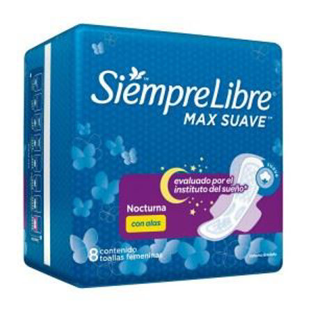 Imagen de Siempre Libre Max Suave Nocturna con Alas  X8