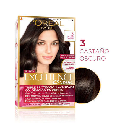 Imagen de Tinta Loreal Excellence Nº3 Castaño Oscuro