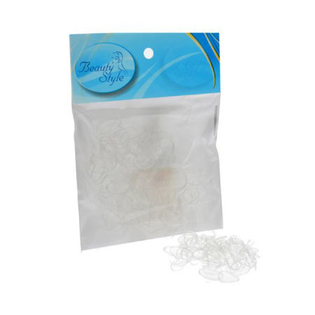Imagen de Gomitas de Silicona Transparentes 250 u Beauty Style