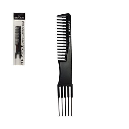 Imagen de Peine Mechas Dientes de Metal de Carbon 369 Beauty Style