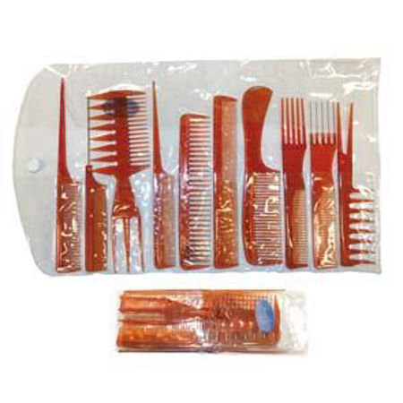 Imagen de Peines carey set 10 pzas.Beauty Style 618309
