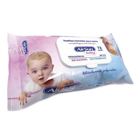Imagen de Toallitas Humedas Airsun Baby 72 unidades