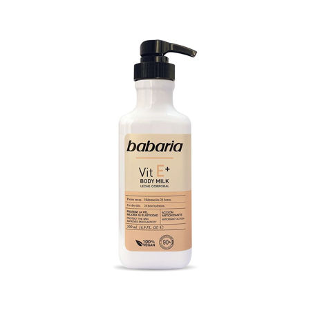 Imagen de Leche Corporal Babaria Body Milk Vit E+ 500 ml