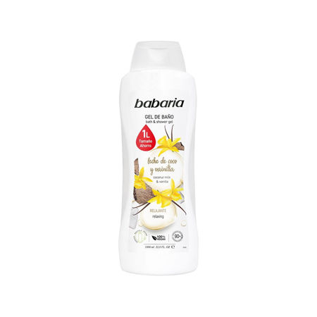 Imagen de Gel de Baño Babaria Leche de Coco & Vainilla 1000 ml