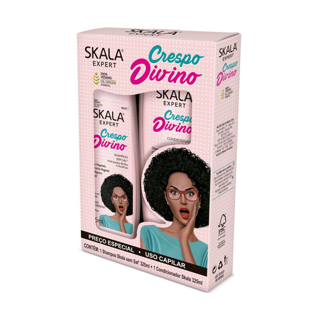 Imagen de Kit Shampoo + Acondicionador Skala Crespo Divino 325 ml