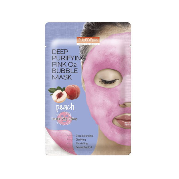 Imagen de Mascara Purederm Deep Purifying Pink Peach O2 Bubble