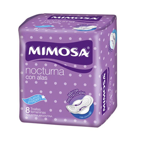 Imagen de Toalla Femenina Nocturna Mimosa con Alas 8 u