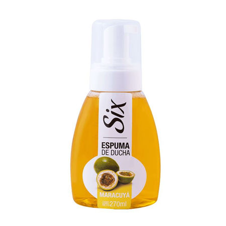 Imagen de Espuma de Ducha Six 270 ml Maracuya + Esponja