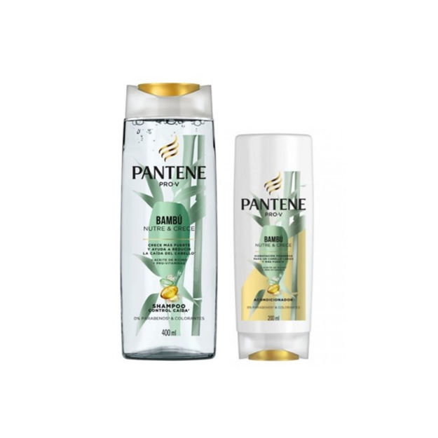 Imagen de Pack Pantene Shampoo 400 ml + Acondicionador 200 ml Bambu