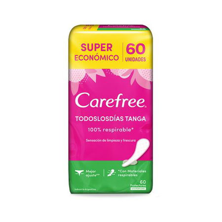 Imagen de Protectores Diarios Carefree Todos Los Dias Tanga x60