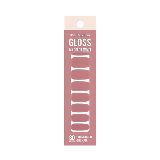 Imagen de Uñas Stickers en Gel Hortensia Dashing Diva Matt Warm Pink
