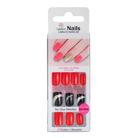 Imagen de Uñas Autoadhesivas Ladybird Nails S917