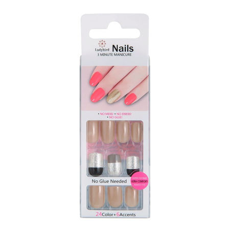 Imagen de Uñas Autoadhesivas Ladybird Nails S944