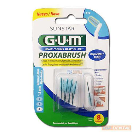 Imagen de Repuesto Interdental Gum Proxabrush 614 x8