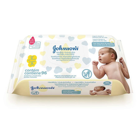 Imagen de Toallitas Humedas Johnson Recien Nacido x96