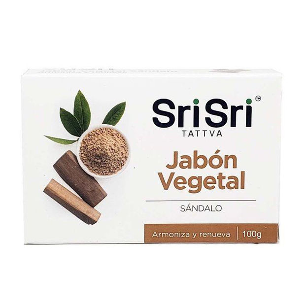 Imagen de Jabon Ayurvédico Vegetal Sri Sri 100 g Sandalo