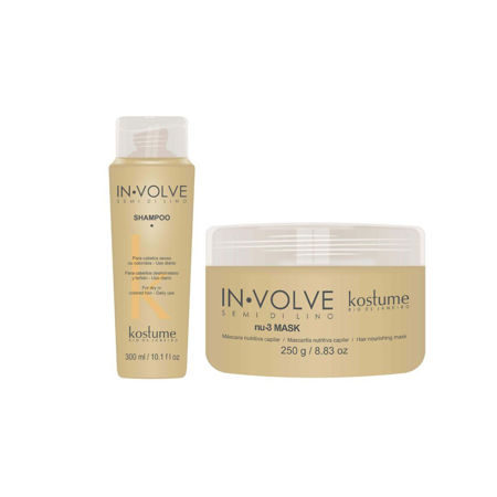 Imagen de Pack Kostume Involve Semi Di Lino Shampoo + Mascara
