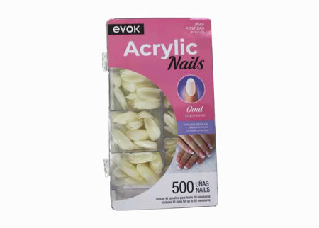 Imagen de Uñas Postizas Ovaladas Evok 500 unidades OS5