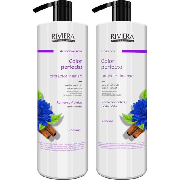 Imagen de Pack Riviera Shampoo + Acondicionador 1 lt Romero y Violeta