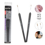 Imagen de Pinceles para Uñas Evok N°0 y N°2