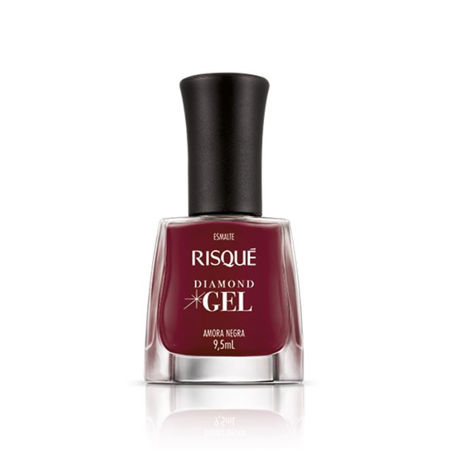Imagen de Esmalte Risque Diamond Gel Amora Negra