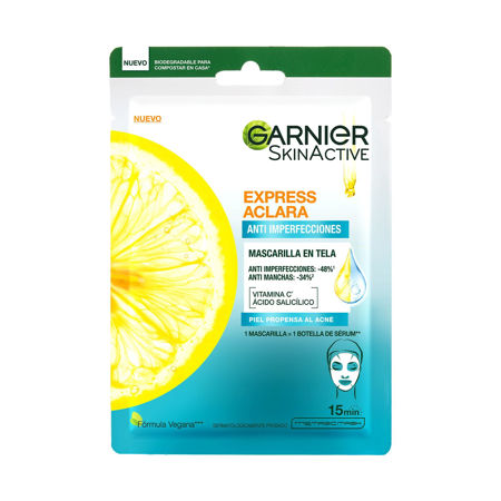 Imagen de Mascarilla Facial Skinactive Garnier Express Aclara Antiacne