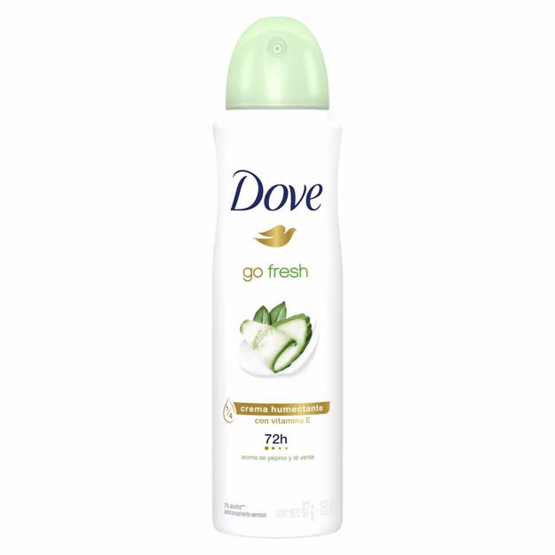 Imagen de Desodorante Spray Dove 150 ml Go Fresh Pepino y Té Verde