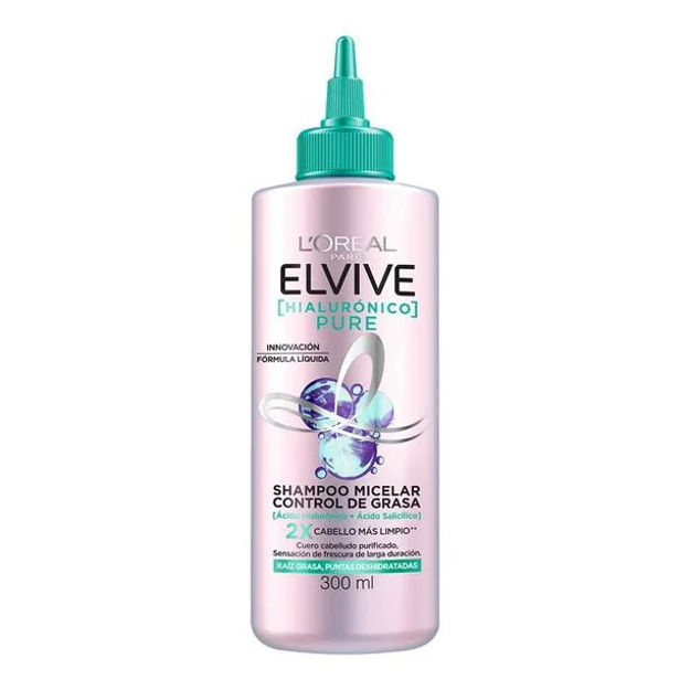 Imagen de Shampoo Micelar Elvive Hialuronico Pure 300 ml