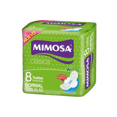 Imagen de Toalla Femenina Mimosa Clasica con Alas 8 u