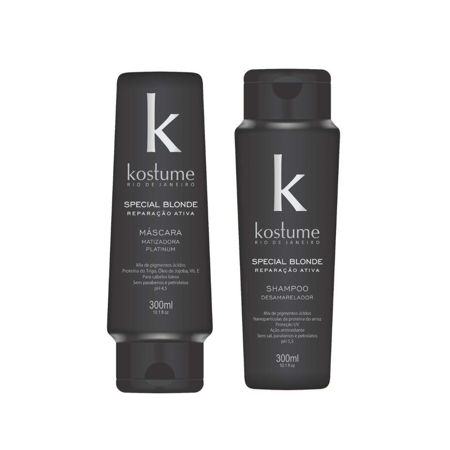 Imagen de Pack Matizador Kostume Special Blonde Shampoo + Mascara