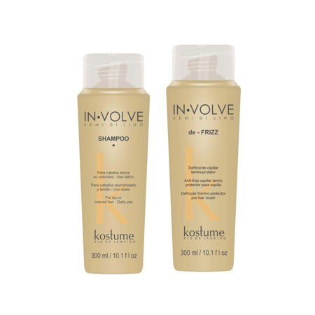 Imagen de Pack Kostume Involve Semi Di Lino Shampoo + Anti Frizz