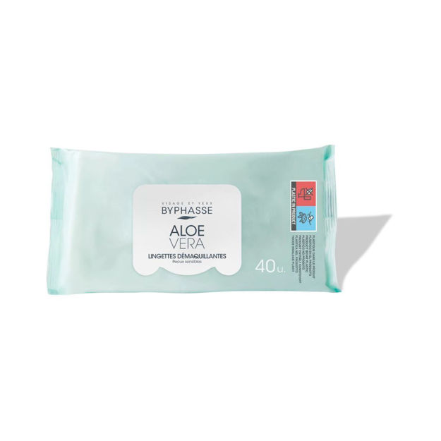 Imagen de Toallitas Desmaquillantes Aloe Vera Byphasse 40 unidades