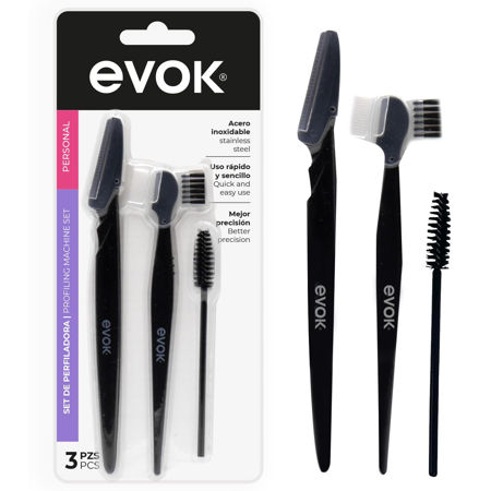 Imagen de Rasuradora de Cejas con Accesorios Evok 3 unidades