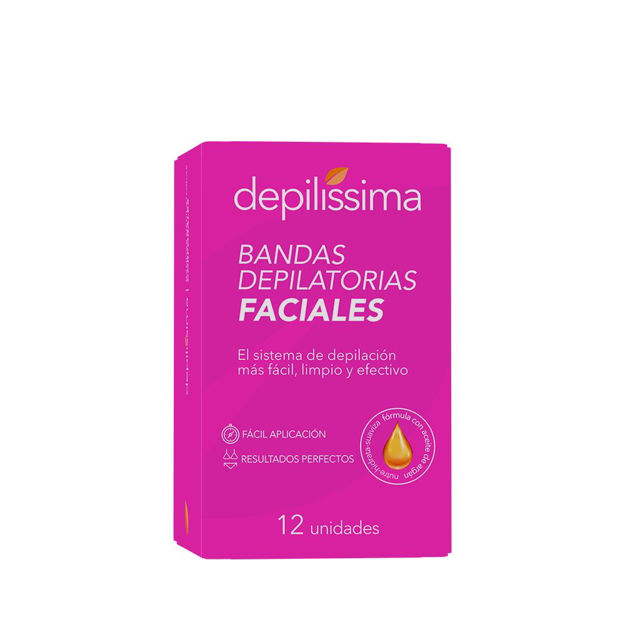 Imagen de Bandas Depilatorias Faciales Depilissima 12 unidades