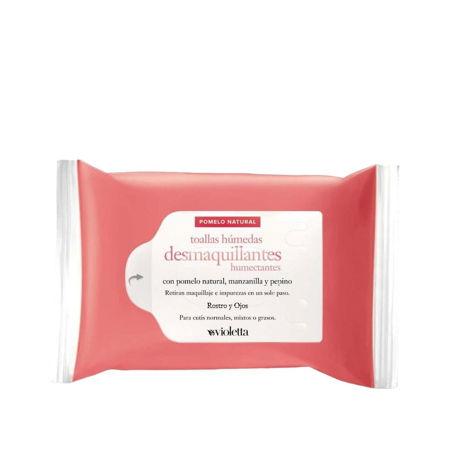 Imagen de Toallas Desmaquillantes Pomelo Natural Violetta 25 u
