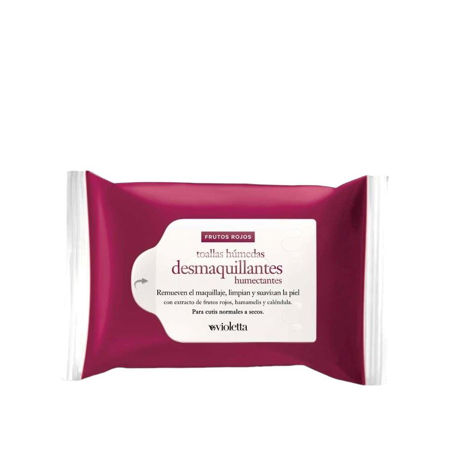 Imagen de Toallas Desmaquillantes Frutos Rojos Violetta 25 u