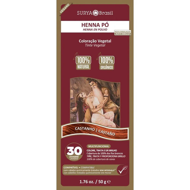 Imagen de Henna en Polvo Surya Castaño 50 g