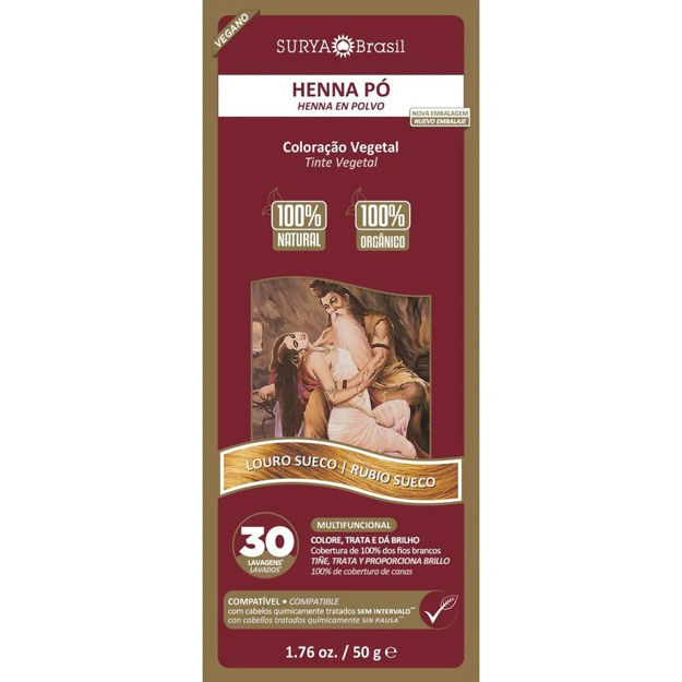 Imagen de Henna en Polvo Surya Rubio Sueco 50 g