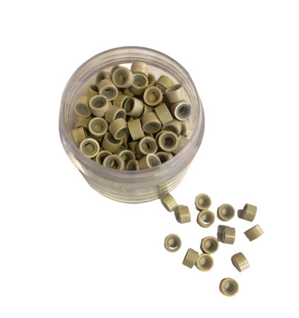 Imagen de Microring con Silicona Marfil 200 unidades Baiding
