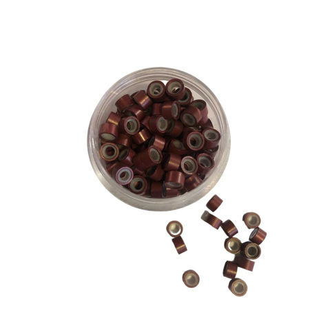 Imagen de Microring con Silicona Rojizo 200 unidades Baiding