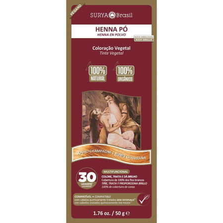 Imagen de Henna en Polvo Surya Rubio Champagne 50 g