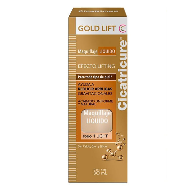 Imagen de Base Líquida de Maquillaje Cicatricure Gold Lift Light 30 ml