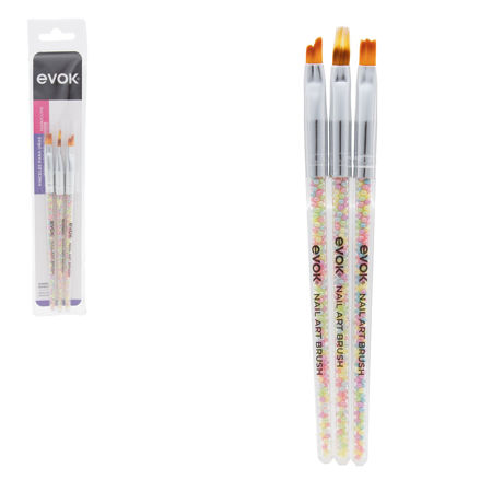 Imagen de Set de Pinceles para Uñas Nail Art Evok EV-NBS-2322