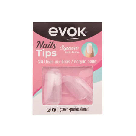 Imagen de Uñas Postizas Cuadradas Evok 24 unidades