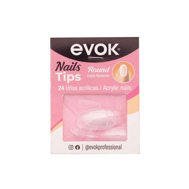 Imagen de Uñas Postizas Redondas Evok 24 unidades
