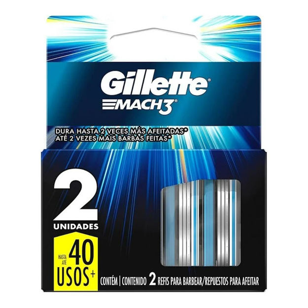 Imagen de Repuestos Gillette Mach3  2 unidades