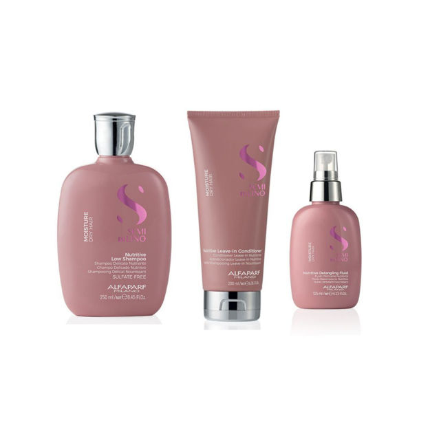 Imagen de Pack Alfaparf Nutritive Moisture Shampoo + Aco + Fluido