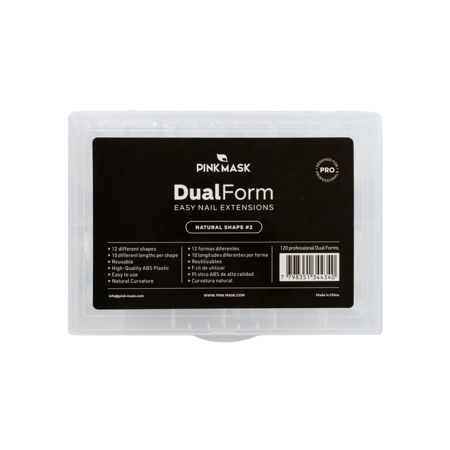 Imagen de Tips Dual System Pink Mask Dual Form Natural Shape 2