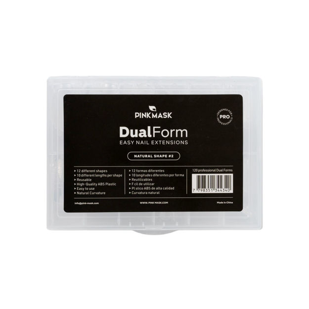 Imagen de Tips Dual System Pink Mask Dual Form Natural Shape 2