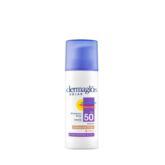 Imagen de Protector Solar Facial Dermaglos Tono 1 FPS 50 50 g
